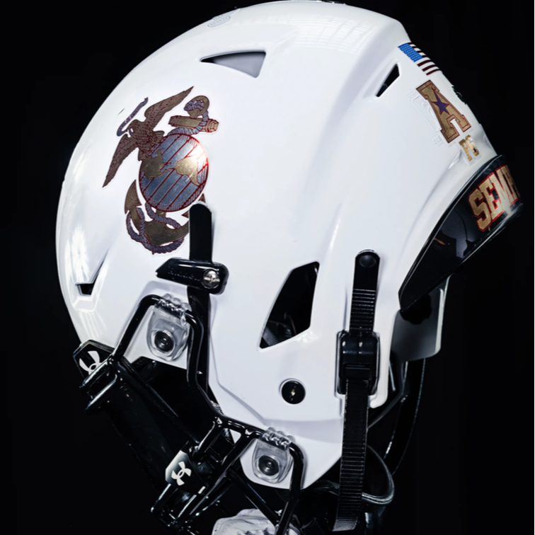 Navy Midshipmen Suspension Football Helmet History 14 